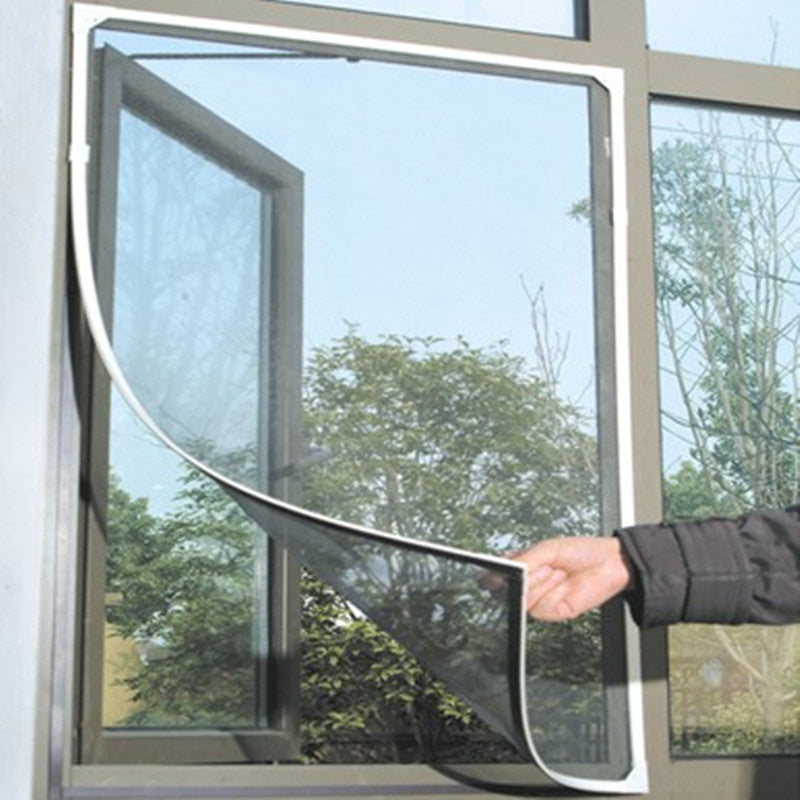 Indoor Mosquito Window Screen Curtain with Tape by HitMyNeed