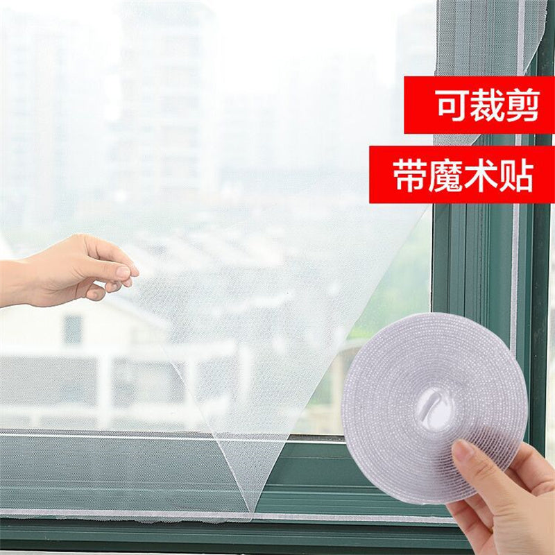 Indoor Mosquito Window Screen Curtain with Tape by HitMyNeed