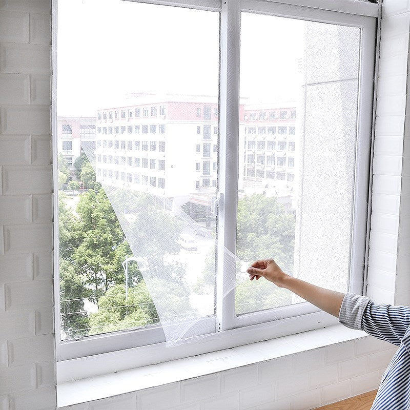 Indoor Mosquito Window Screen Curtain with Tape by HitMyNeed