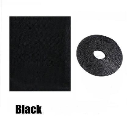 Indoor Mosquito Window Screen Curtain with Tape black 1-3x1-5m by HitMyNeed