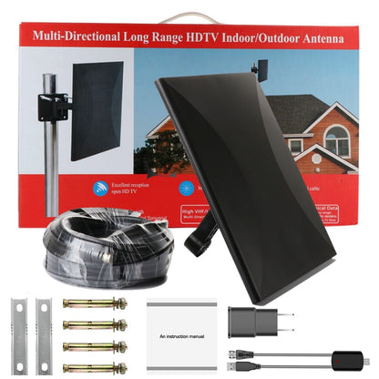 Indoor Outdoor HDTV Antenna with Signal Booster by HitMyNeed
