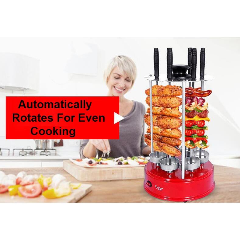 Indoor Vertical Smokeless Electric Rotating Grill by HitMyNeed