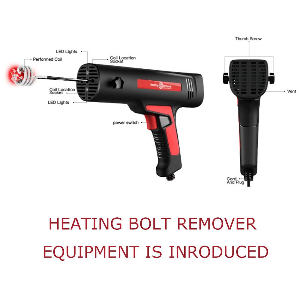 Induction Heater Bolt Remover Tool with 3 Coils by HitMyNeed
