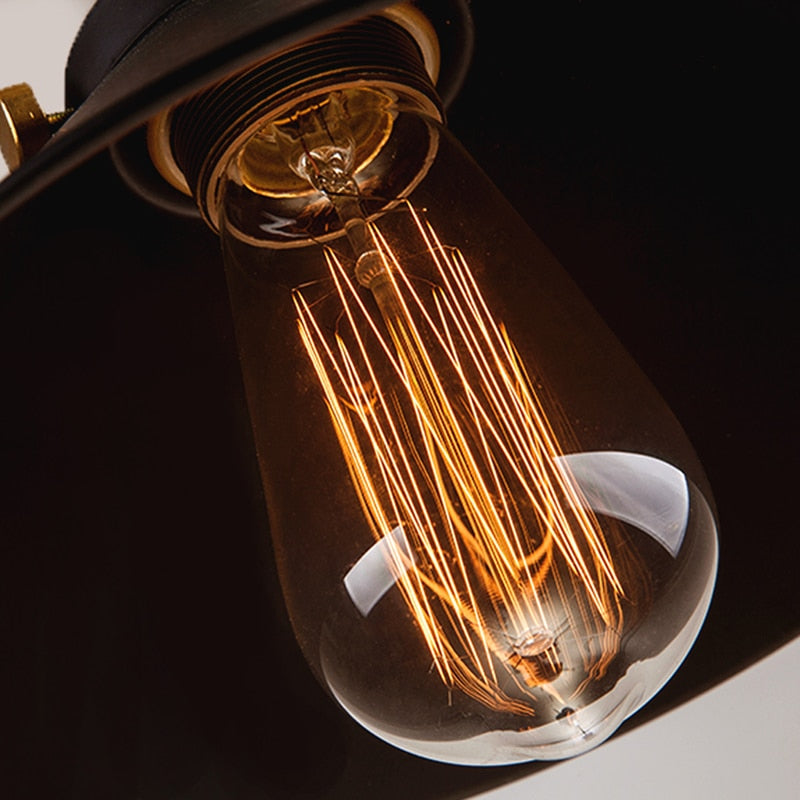 Industrial Nordic Pendant Light, Adjustable 22cm Shade by HitMyNeed