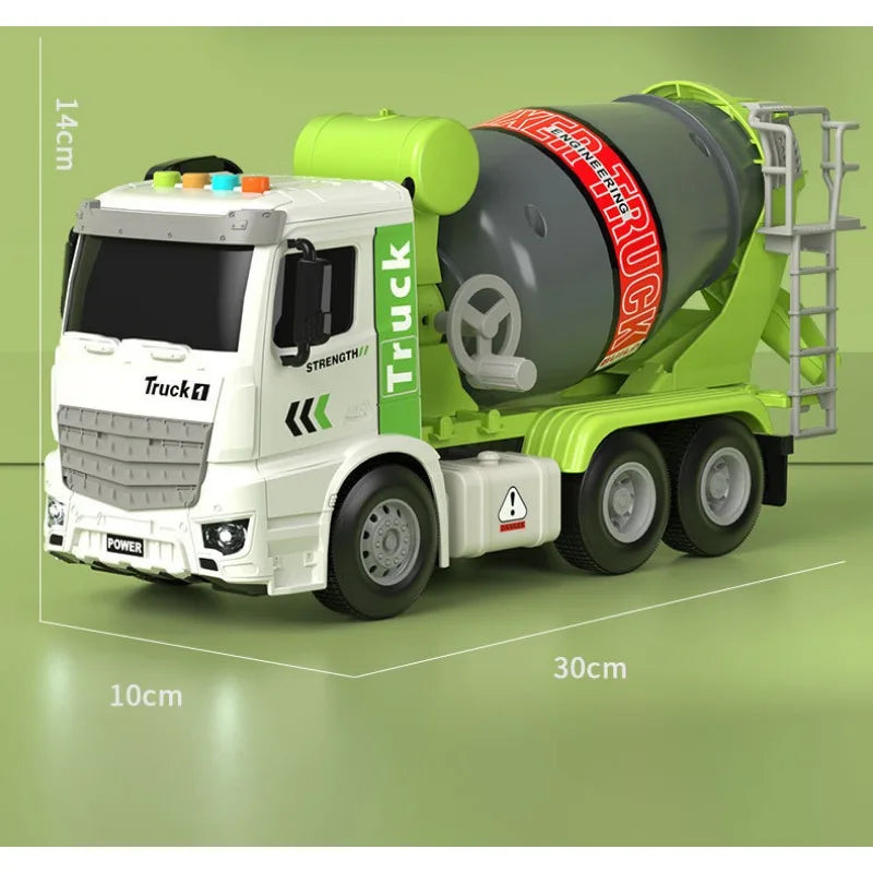 Inertial Cement Mixer Truck Toy with Lights & Sound by HitMyNeed