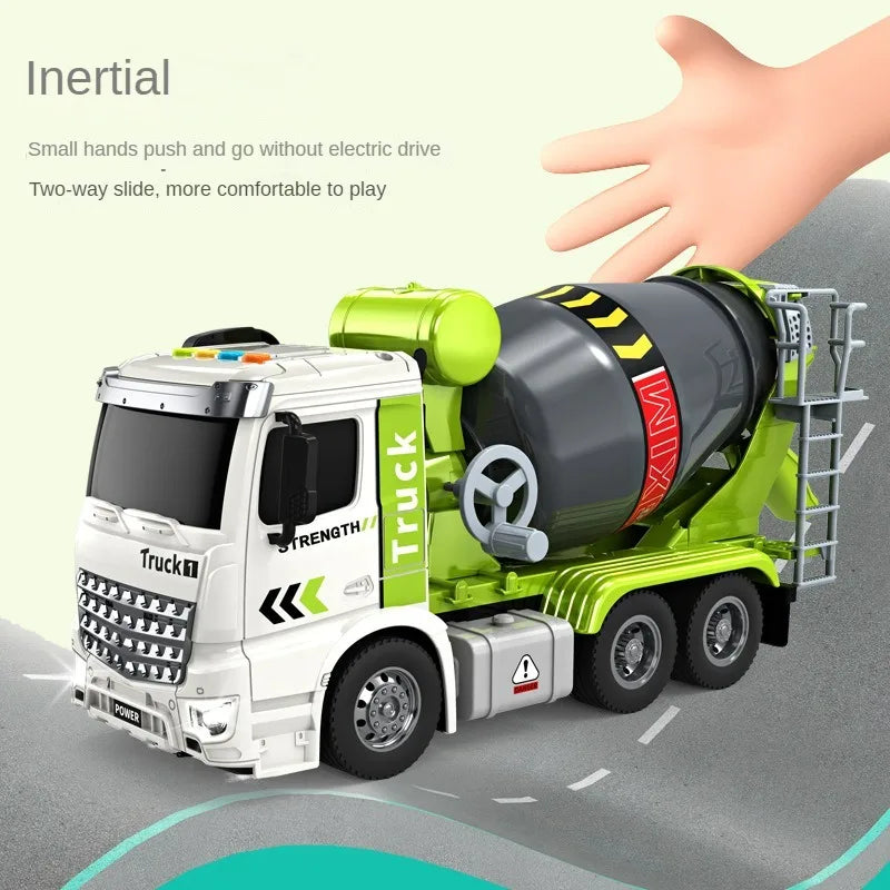 Inertial Cement Mixer Truck Toy with Lights & Sound by HitMyNeed