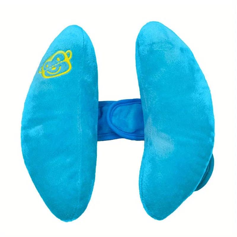 Infant Banana Neck Pillow for Stroller & Car Seat blue by HitMyNeed