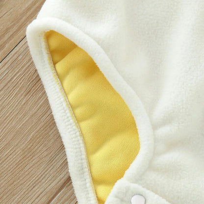 Infant Chicken Fleece Hooded Jumpsuit with Booties by HitMyNeed