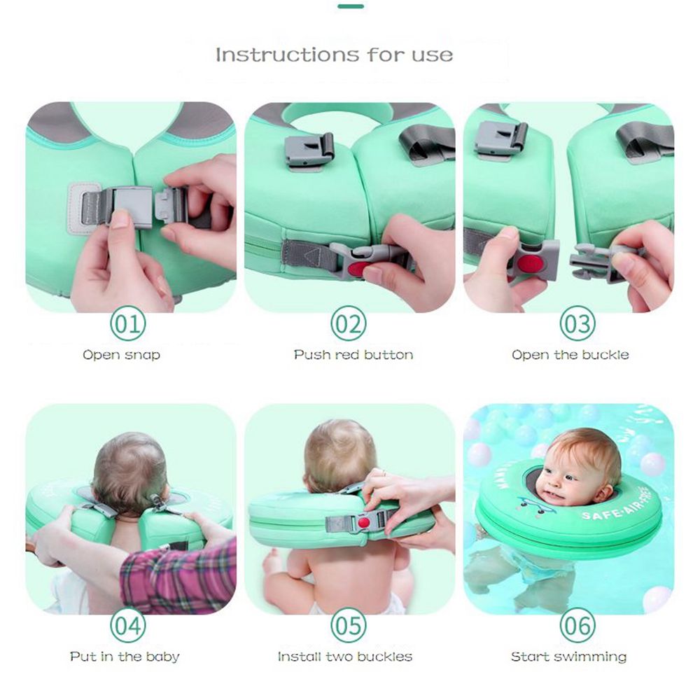 Infant Neck Float Swim Aid with Pearl Foam Support by HitMyNeed