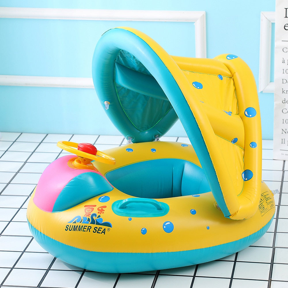 Infant Pool Float with Detachable Sunshade Canopy by HitMyNeed