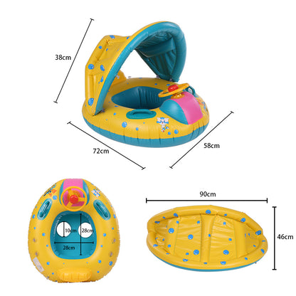 Infant Pool Float with Detachable Sunshade Canopy by HitMyNeed