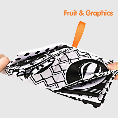 Infant Soft Cloth Books (3-Pack) High-Contrast Learning Set by HitMyNeed