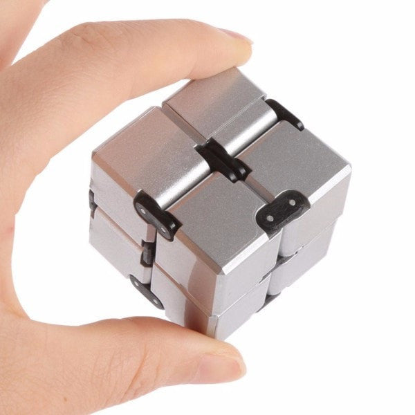 Infinite Metal Fidget Cube for Focus and Stress Relief by HitMyNeed