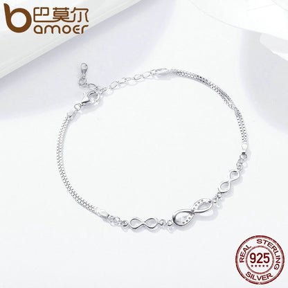 Infinity Bracelet in 925 Sterling Silver by HitMyNeed