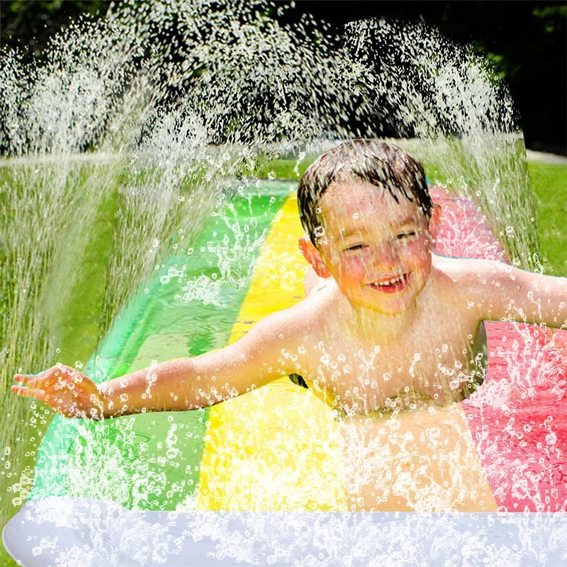 Inflatable Backyard Water Slide with Sprinkler by HitMyNeed