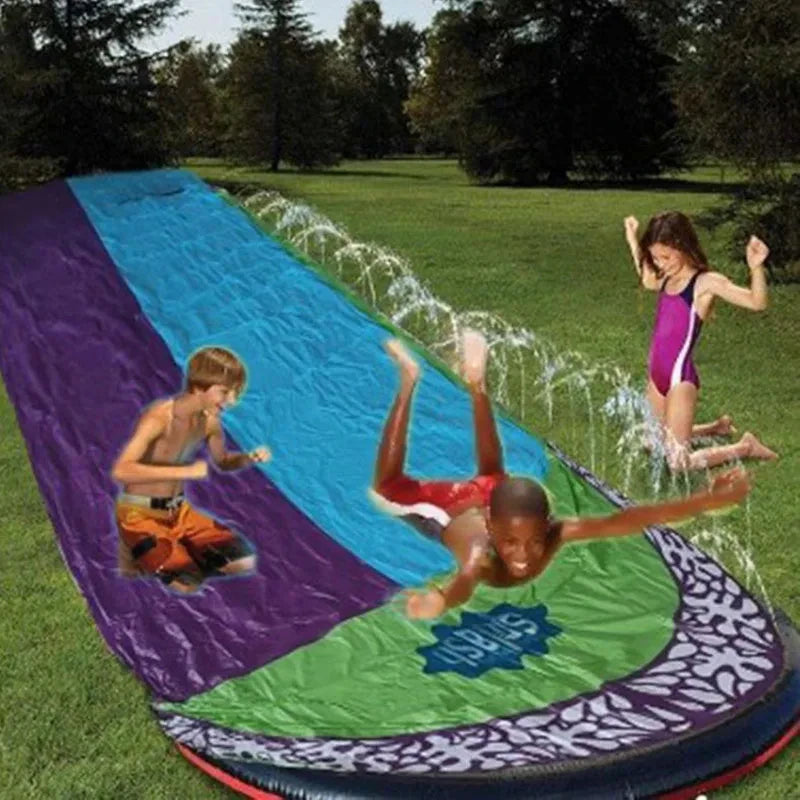 Inflatable Backyard Water Slide with Sprinkler by HitMyNeed