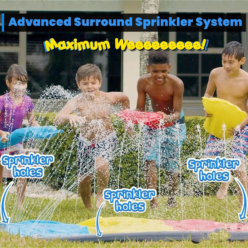 Inflatable Backyard Water Slide with Sprinkler by HitMyNeed