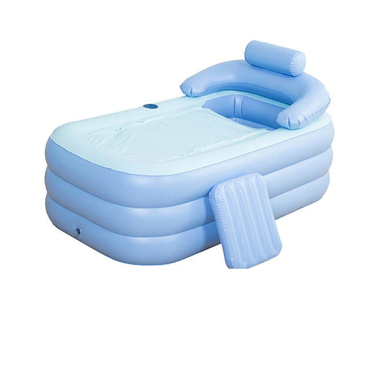 Inflatable Bathtub with Foot Pump and Drain Hose by HitMyNeed