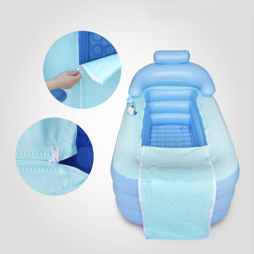 Inflatable Bathtub with Foot Pump and Drain Hose by HitMyNeed