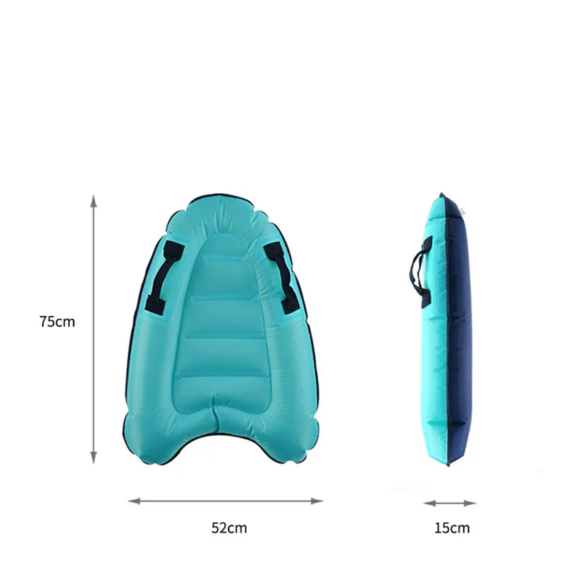 Inflatable Bodyboard Kickboard for Adults & Kids by HitMyNeed