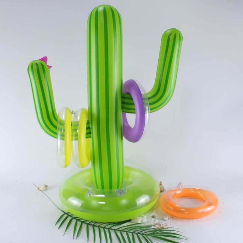 Inflatable Cactus Ring Toss Game with 4 Rings by HitMyNeed