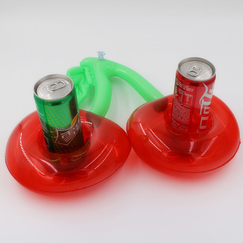 Inflatable Cherry Pool Drink Holder - 2 Cup Slots by HitMyNeed