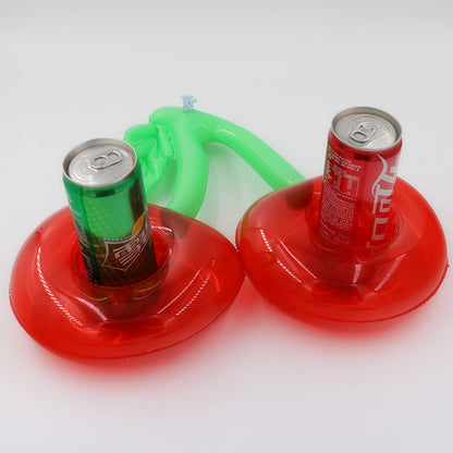 Inflatable Cherry Pool Drink Holder - 2 Cup Slots by HitMyNeed
