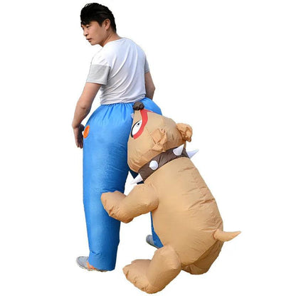 Inflatable Dog Biting Butt Adult Costume by HitMyNeed