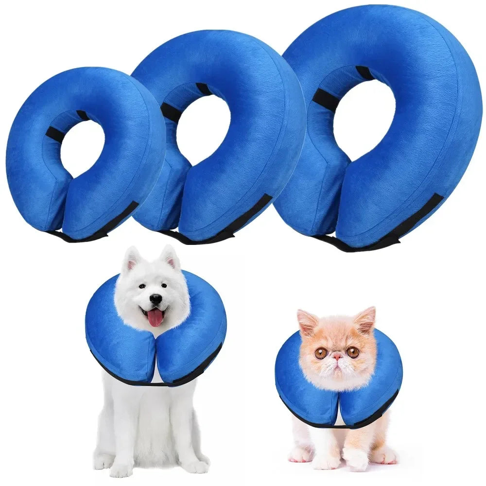 Inflatable Dog Recovery Collar Soft Protective Cone by HitMyNeed