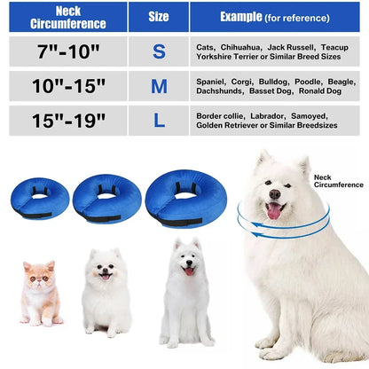 Inflatable Dog Recovery Collar Soft Protective Cone by HitMyNeed