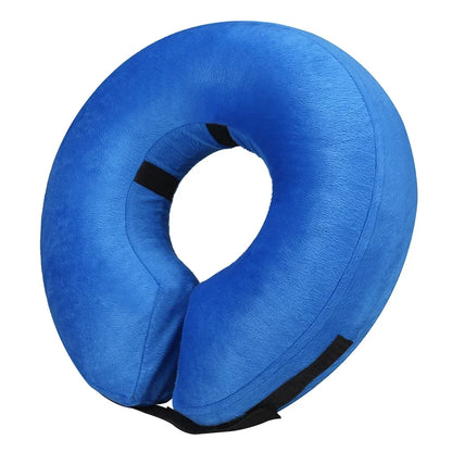 Inflatable Dog Recovery Collar Soft Protective Cone blue m by HitMyNeed