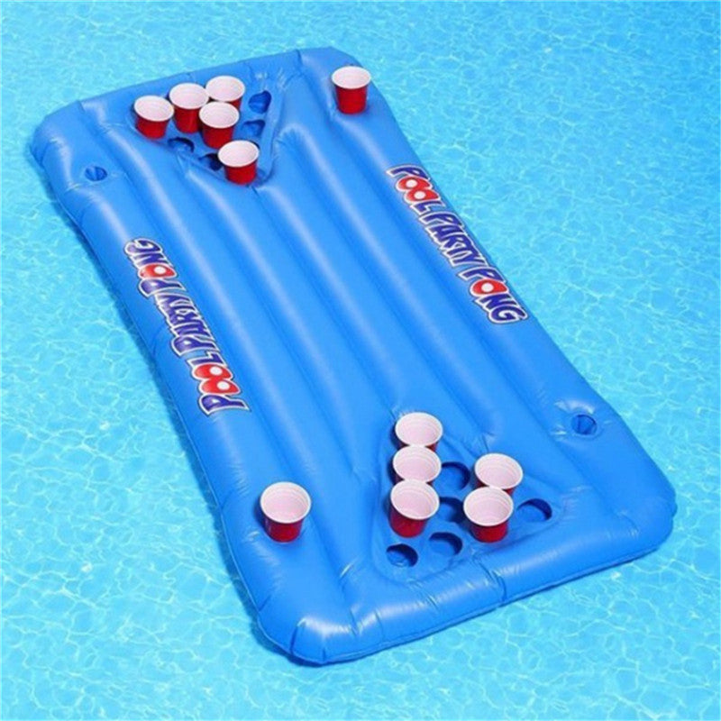 Inflatable Floating Pool Beer Pong Table by HitMyNeed
