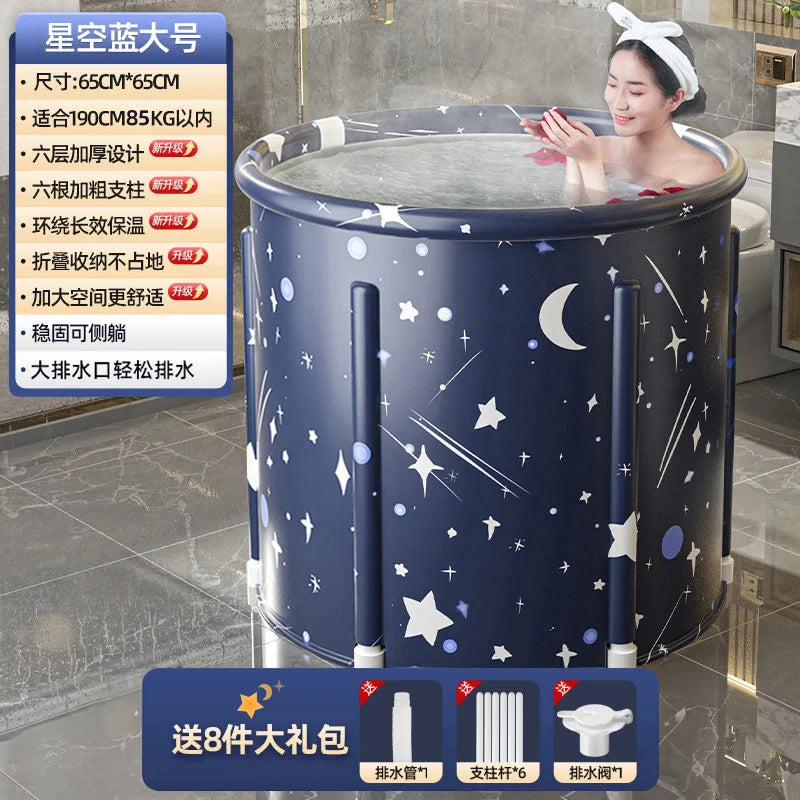 Inflatable Folding Portable Bathtub for Adults & Kids by HitMyNeed