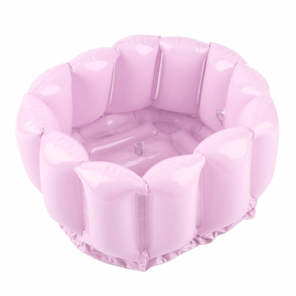 Inflatable Foot Soak Tub Spa Basin for Home & Travel by HitMyNeed