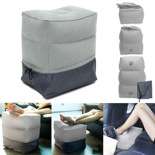 Inflatable Footrest Travel Cushion for Leg Support by HitMyNeed