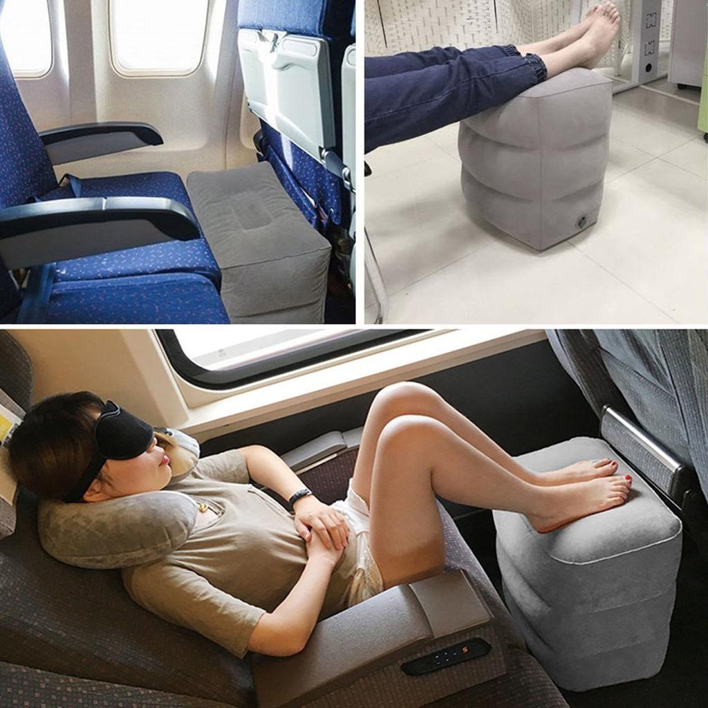 Inflatable Footrest Travel Cushion for Leg Support by HitMyNeed