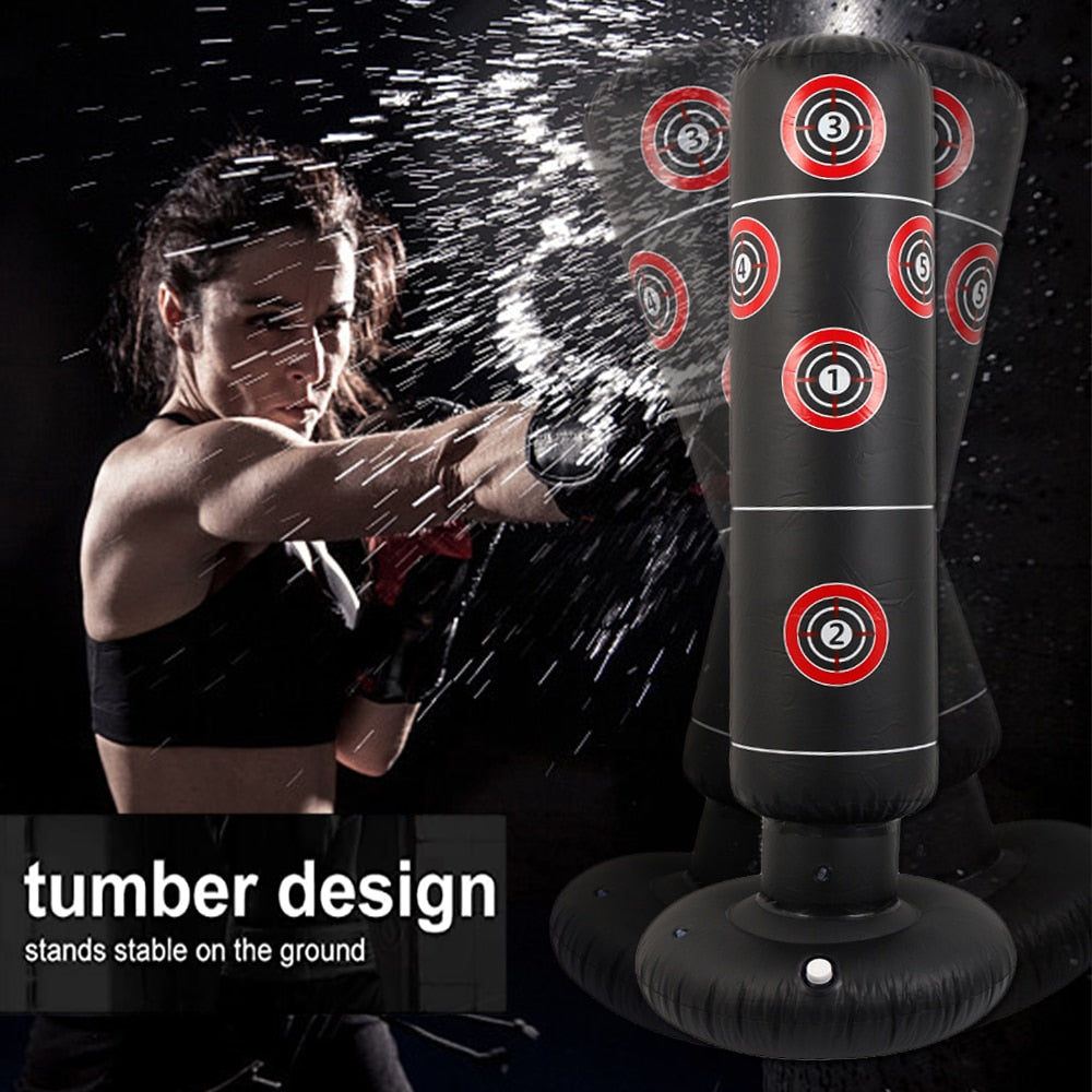 Inflatable Freestanding Boxing Bag Trainer by HitMyNeed