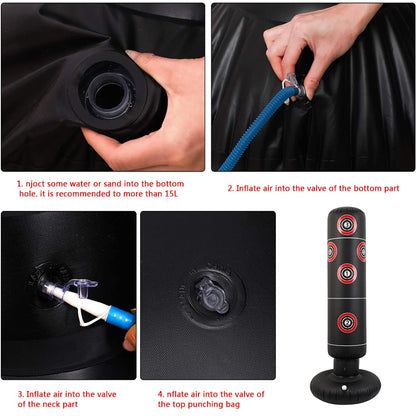 Inflatable Freestanding Boxing Bag Trainer by HitMyNeed