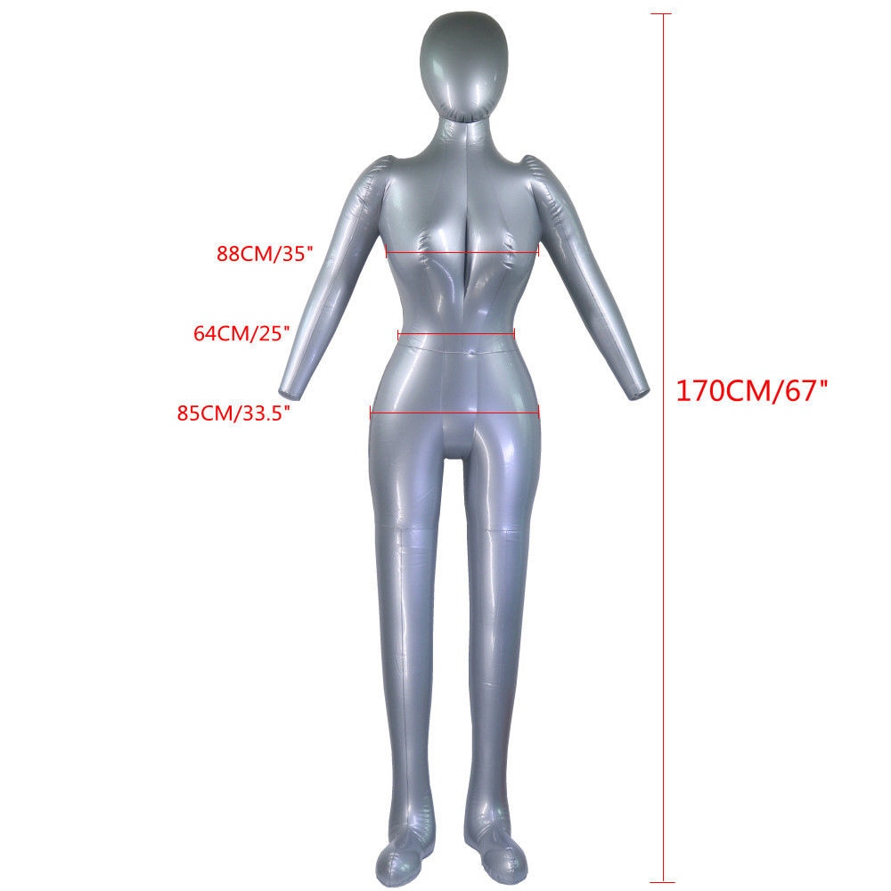 Inflatable Full Body Female Mannequin 170cm PVC by HitMyNeed