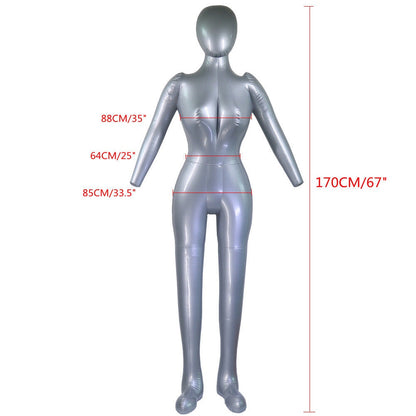 Inflatable Full Body Female Mannequin 170cm PVC by HitMyNeed