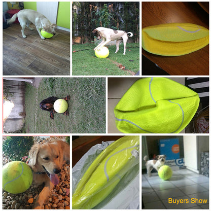 Inflatable Giant Dog Tennis Ball 24cm by HitMyNeed