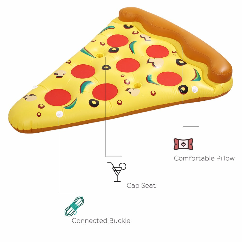 Inflatable Giant Pizza Pool Float 180 x 130 cm by HitMyNeed