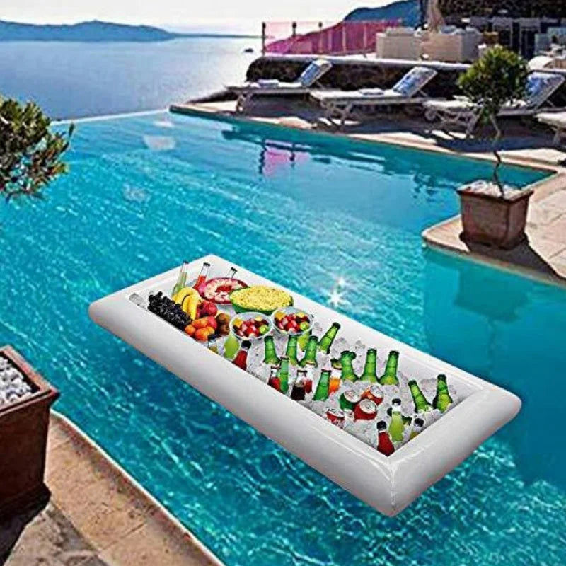 Inflatable Ice Bar Drinks & Salad Serving Tray 130x65cm by HitMyNeed