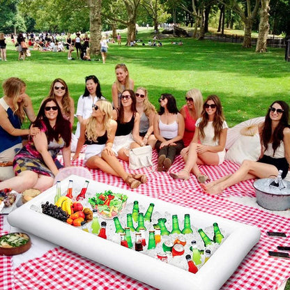 Inflatable Ice Bar Drinks & Salad Serving Tray 130x65cm by HitMyNeed