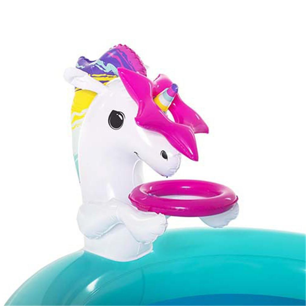 Inflatable Kids Mini Pool with Slide and Sprayer by HitMyNeed