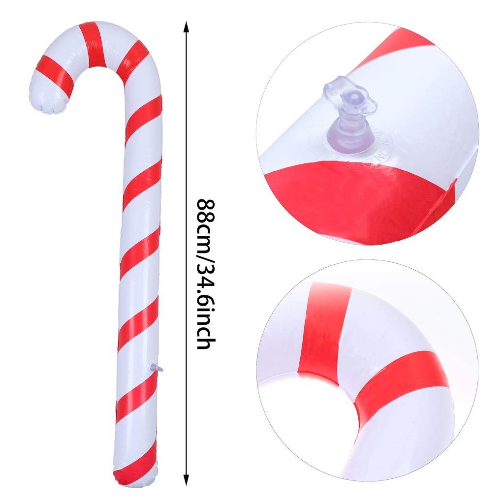 Inflatable Large Candy Cane Christmas Decoration by HitMyNeed