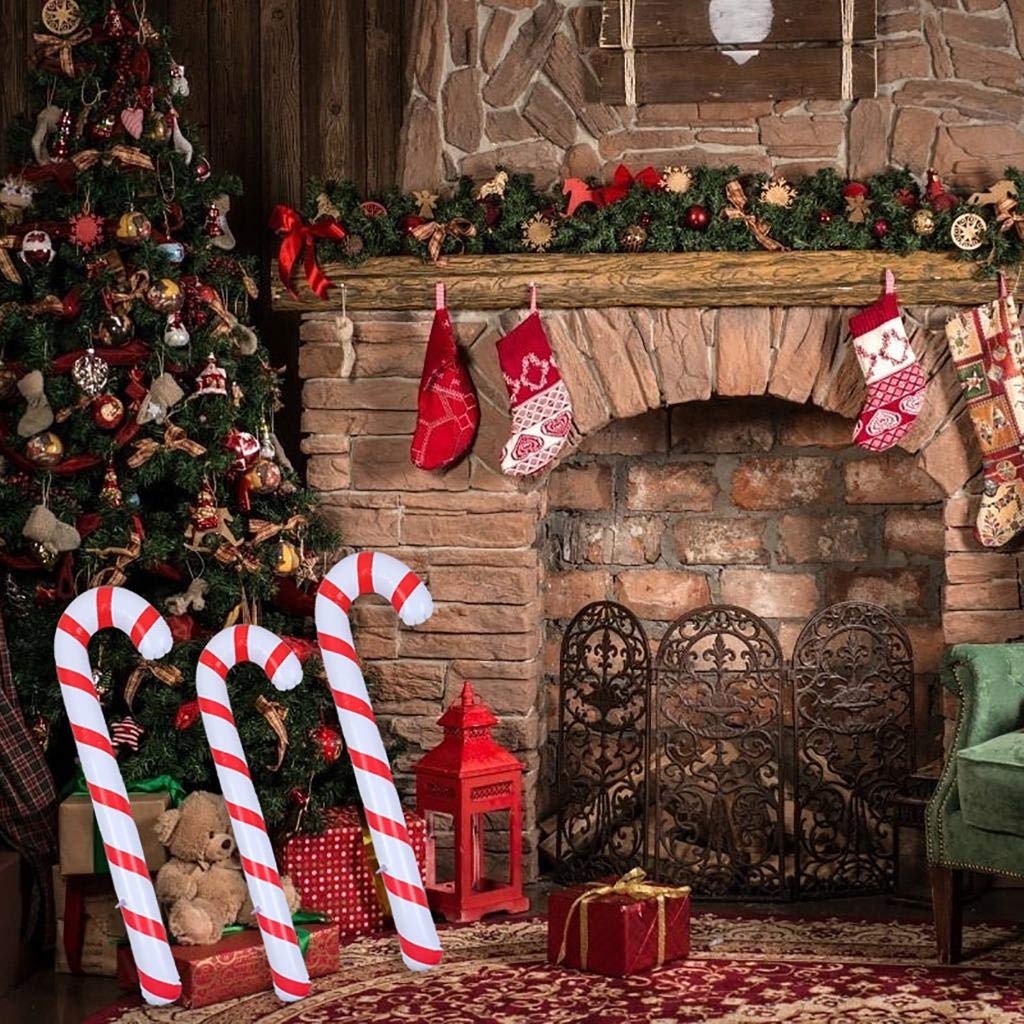 Inflatable Large Candy Cane Christmas Decoration by HitMyNeed