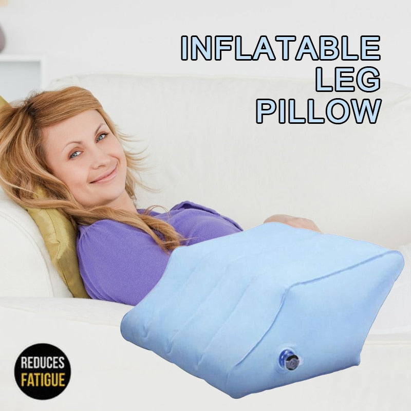 Inflatable Leg Wedge Pillow with Pump by HitMyNeed