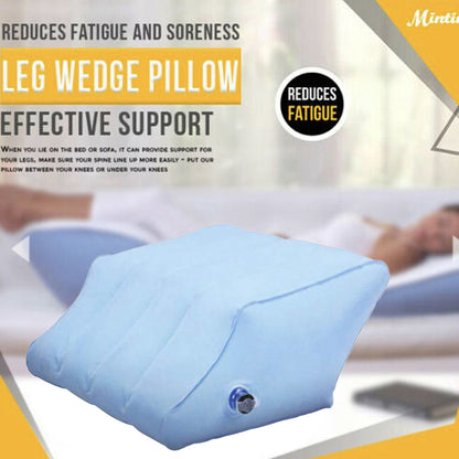Inflatable Leg Wedge Pillow with Pump by HitMyNeed