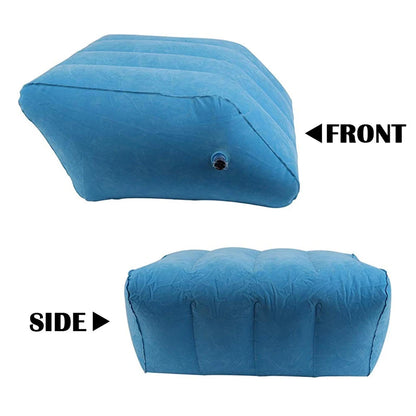 Inflatable Memory Foam Leg Elevation Wedge Pillow by HitMyNeed